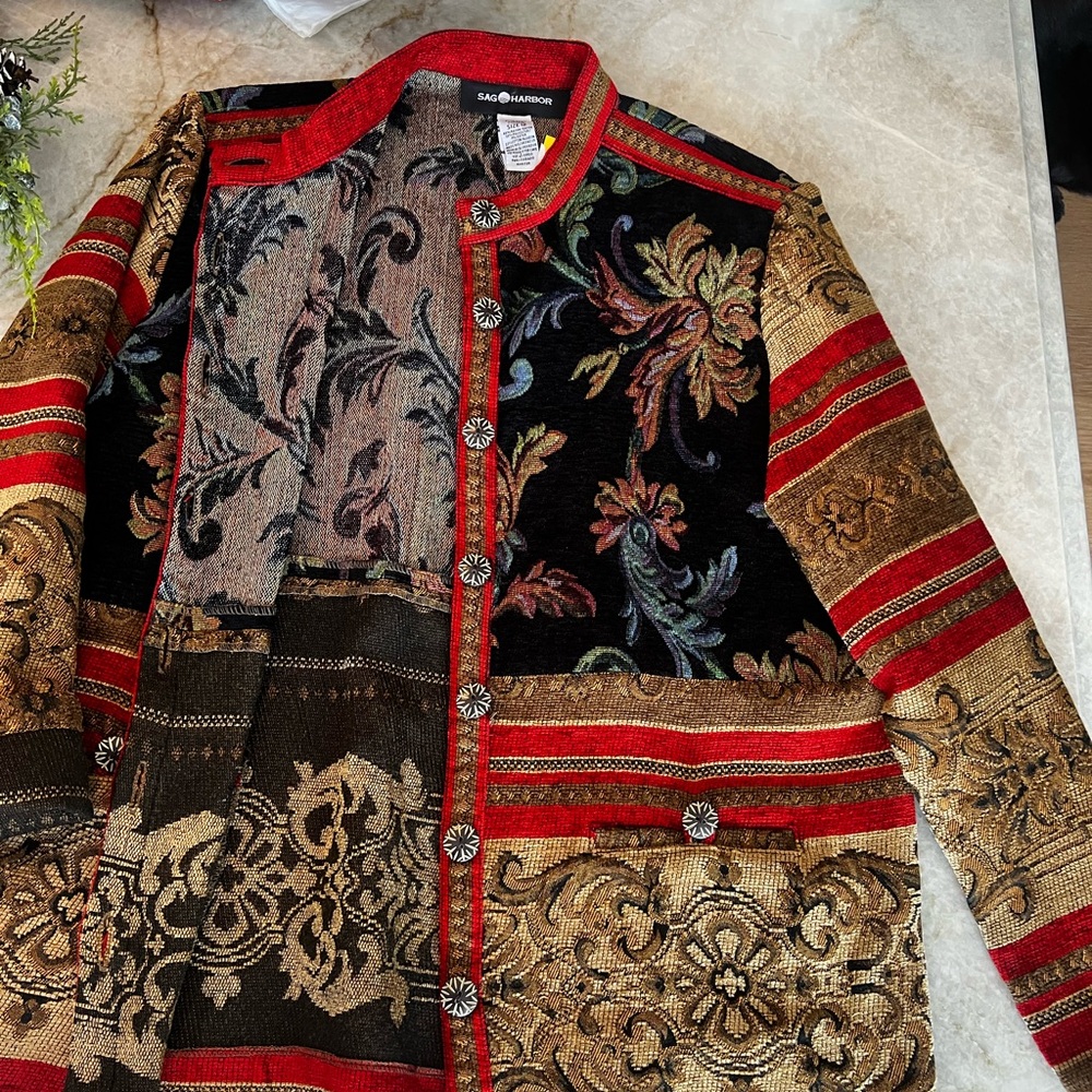 Sag Harbor Multicolor Tapestry Jacket